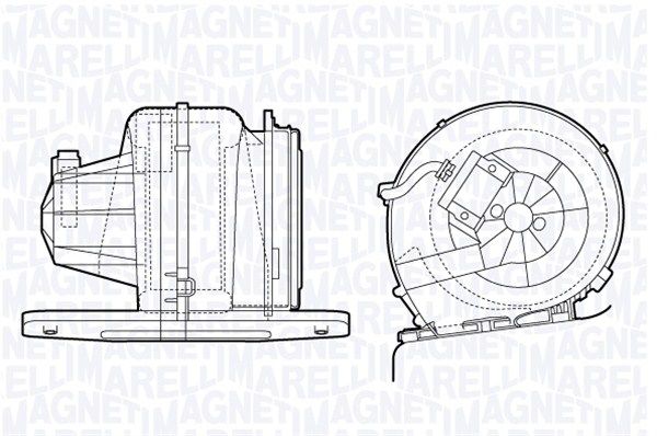 MAGNETI MARELLI Sisätilapuhallin 069412661010